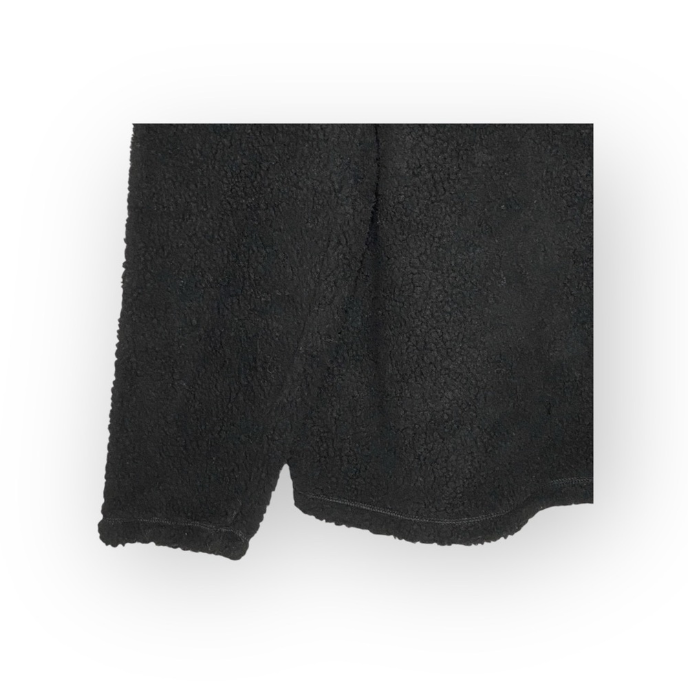 new Weatherproof ๐ Vegan Sherpa 1/4 Zip Pullover Sweatee Sweatshirt ๐ Black - Picture 10 of 16